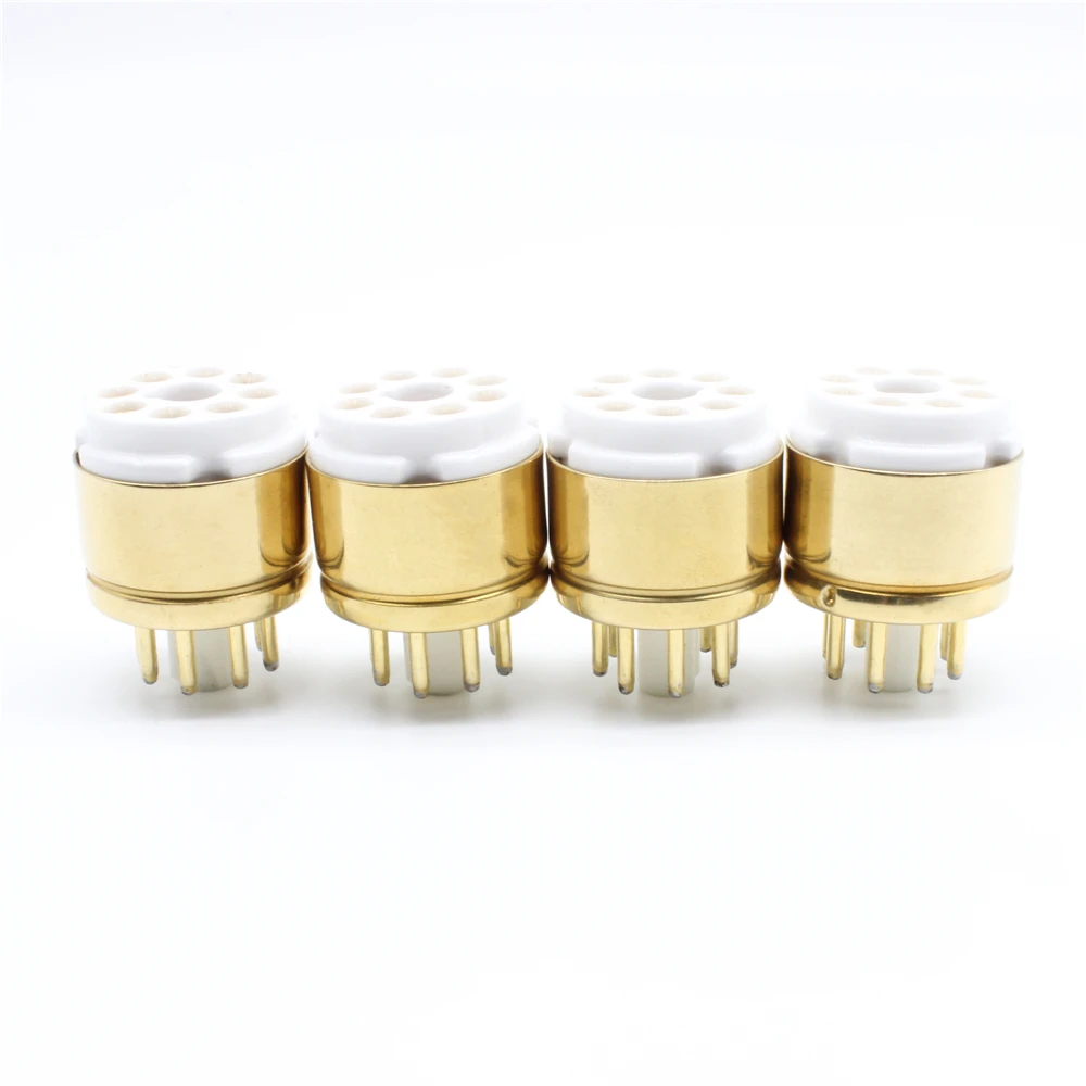 8pin EL34 GZ34 KT88 6V6 6L6 5Z3 6SN7 Восьмиканальный Позолоченные ламповая панель Saver база