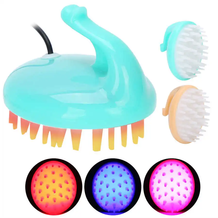 

Comb USB Charging Electric Scalp Massage Comb Phototherapy Massage Hair Growth Comb with Handle Professional Hair Comb