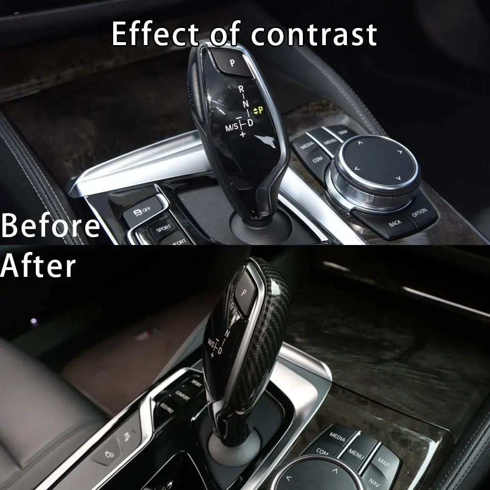Ручка переключения передач из углеродного волокна для BMW 5 6 7 серии GT G32 G30 G11 G12 X3 X4