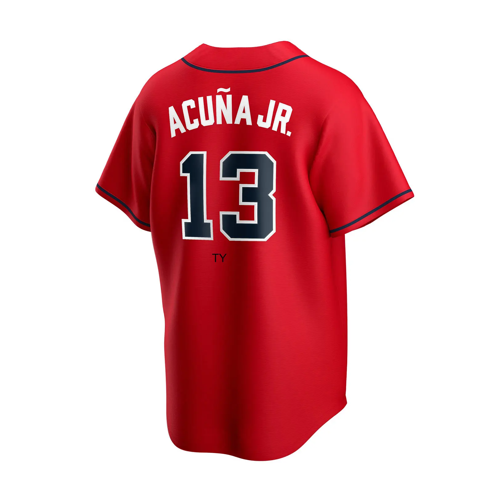 

Мужская Бейсбольная Футболка Ronald Acuna Jr. Атланта Alternate #13 #5 #7 #24 2020, тренировочная одежда для игроков, Униформа, женская футболка