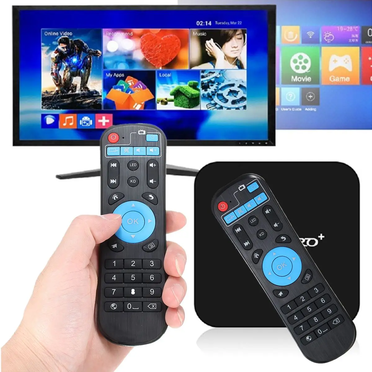 Пульт дистанционного управления для T95Z Plus T95U Pro T95R T95W T95K ProT95V QBOX QPLUS NEXBOX A2 Amlogic S912 Smart
