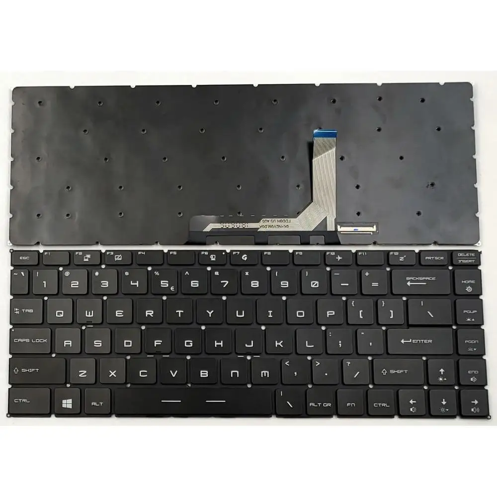 

Новинка для MSI GS65 Stealth 8SE 8SF 8SG тонкая 8RE 8RF 9SD 9SE 9SF 9SG Клавиатура для ноутбука США черная с подсветкой RGB