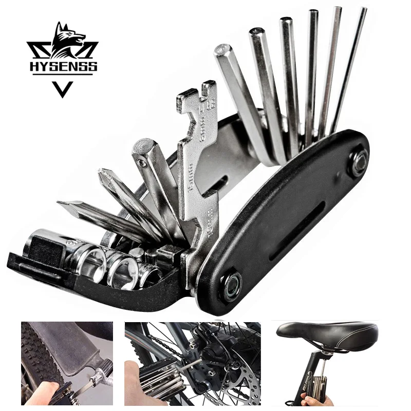 

HYSENSS MTB Mountain Cycle Portable Socket Multipurpose Wrench Bicycle Multi Tool Screwdriver Motorcycle Bike Allen Fix Pocket