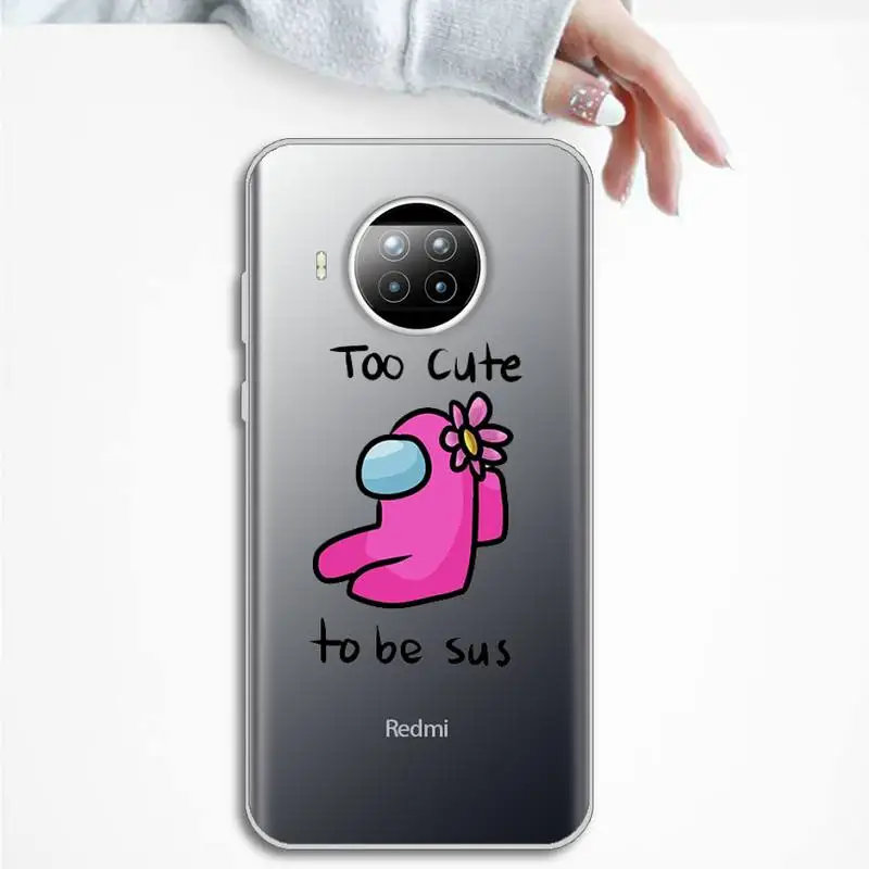 

Among Us Top Games Phone Case Transparent for Xiaomi Redmi note 10 t 8 9 pro lite 11