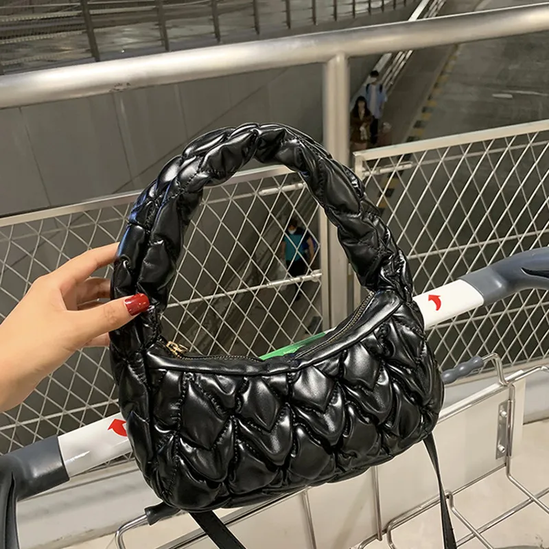 

Высококачественный роскошный бренд 2021 Новая мода Высококачественная универсальная простая диагональ плеча Сумка-полумесяц сумки-шопперы ...