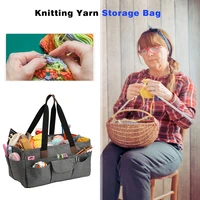 yarns crochet knitting storage bag creative diy crochet bag portable travel knitting needles sewing tools case organizer
