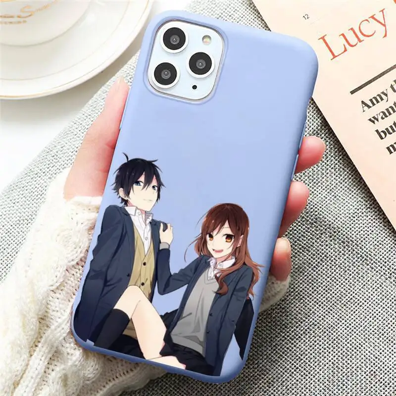 

Miyamura Izumi Horimiya anime Phone Case Candy Color for iPhone 6 7 8 11 12 s mini pro X XS XR MAX Plus