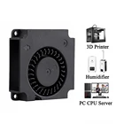 Турбинный вентилятор для 3D принтера, 5 В, 12 В, 24 В, 40 мм * 10 мм, 4010 постоянного тока, вентилятор с гидравлическим подшипником, радиальные Охлаждающие вентиляторы для Creality CR-10