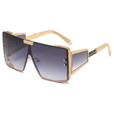 

Tide Conjoined Sunglasses For Men And Women Couples Sunglasses Individual Street Shooting Sunshade Mirror 2021 Leisure Style