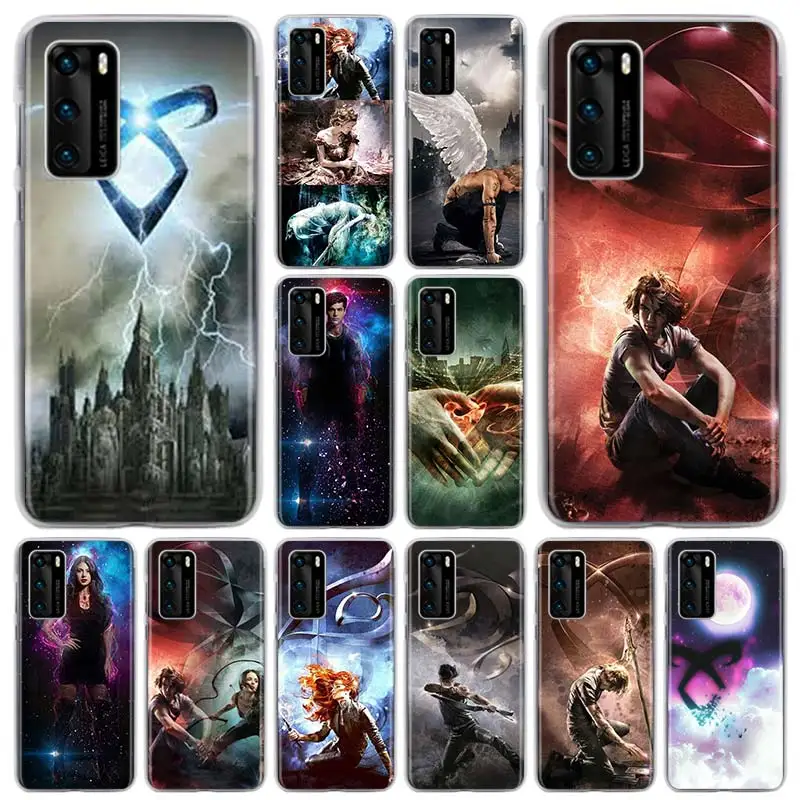 Чехол для телефона Huawei P Smart Pro P20 P30 P40 Lite + Z Cover Shadowhunters Runes жесткие чехлы|Бамперы| |