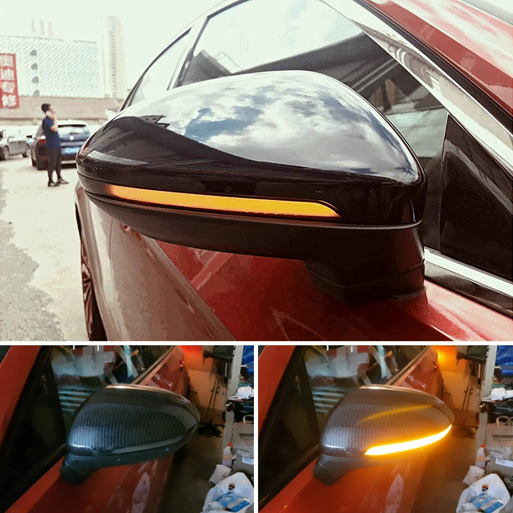 

For VW Passat B8 GT 2015-2018 Arteon 2019 Car Side Wing Rearview Mirror Blinker Indicator LED Dynamic Turn Signal Light
