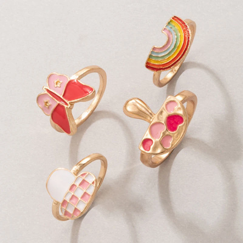 Кольцо женское в стиле хип-хоп с капель масла | Украшения и аксессуары