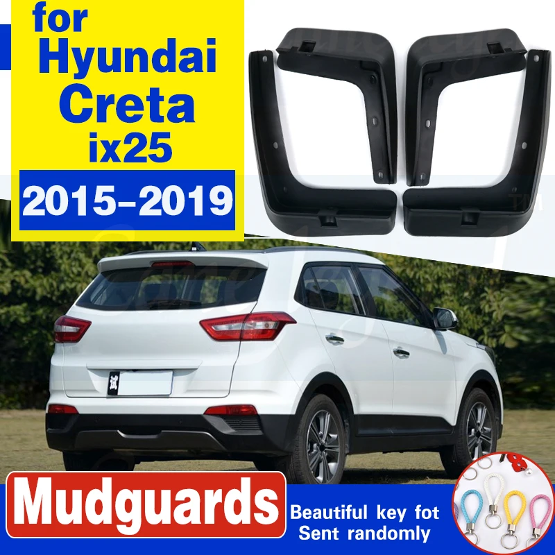 Спереди и сзади литой автомобиль брызговики для Hyundai Creta ix25 2015 2016 2017 2018 2019