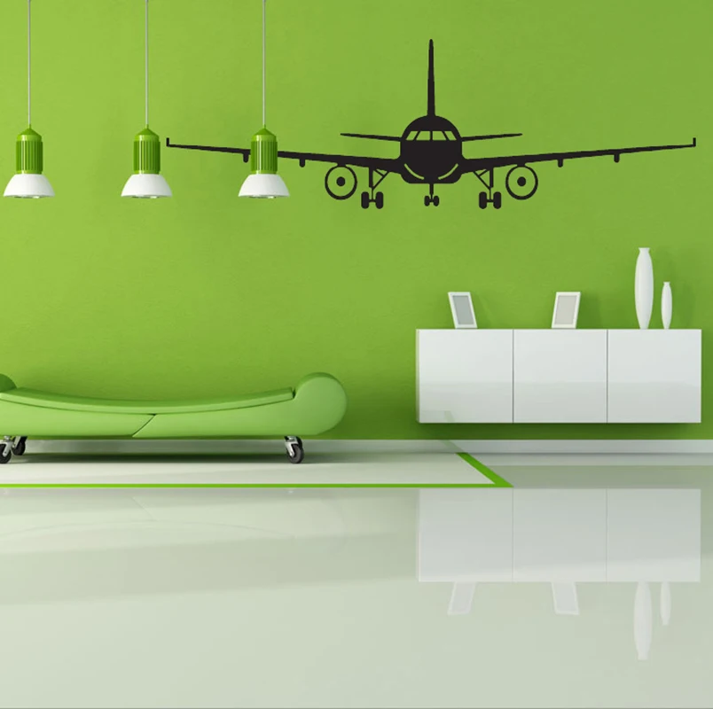2019 детская Настенная Наклейка в виде самолета для спальни 5 размеров необычная