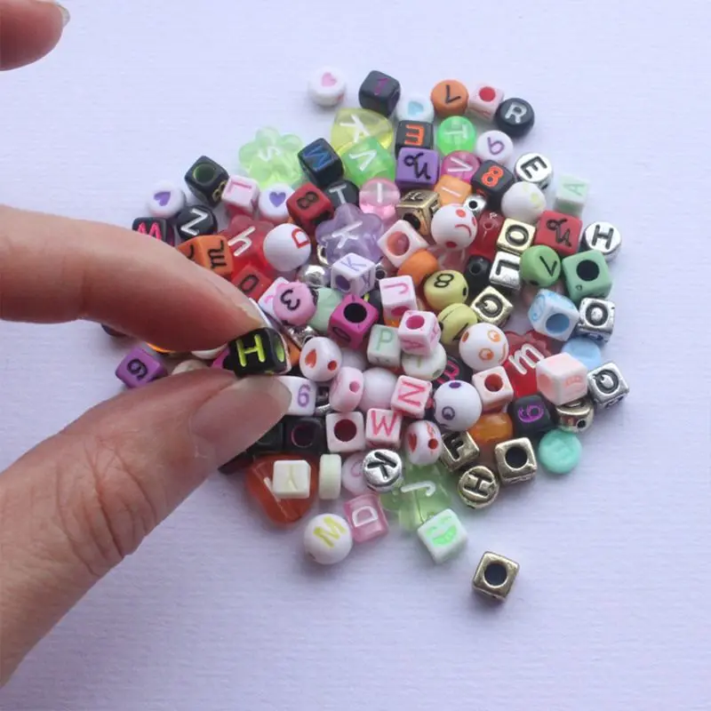 

1200Pcs Colorful Acrylic Alphabet Letter Beads Cube for Name Bracelet DIY Crafts