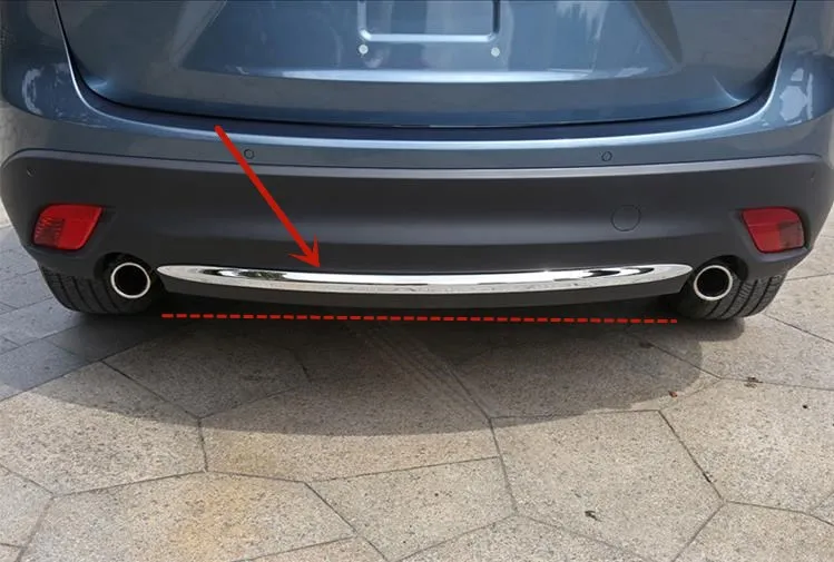 Накладка на передний и задний бампер из АБС-пластика для Mazda CX-5 2013-2016 защита от