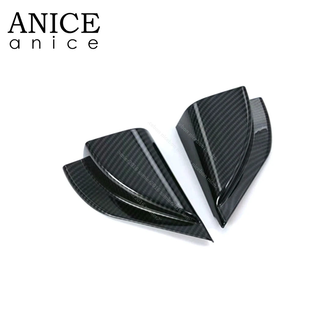 

Carbon Fiber Grain ABS Door A Pillar Frame Cover Fit for Mitsubishi Eclipse Cross 2018 2019 2020