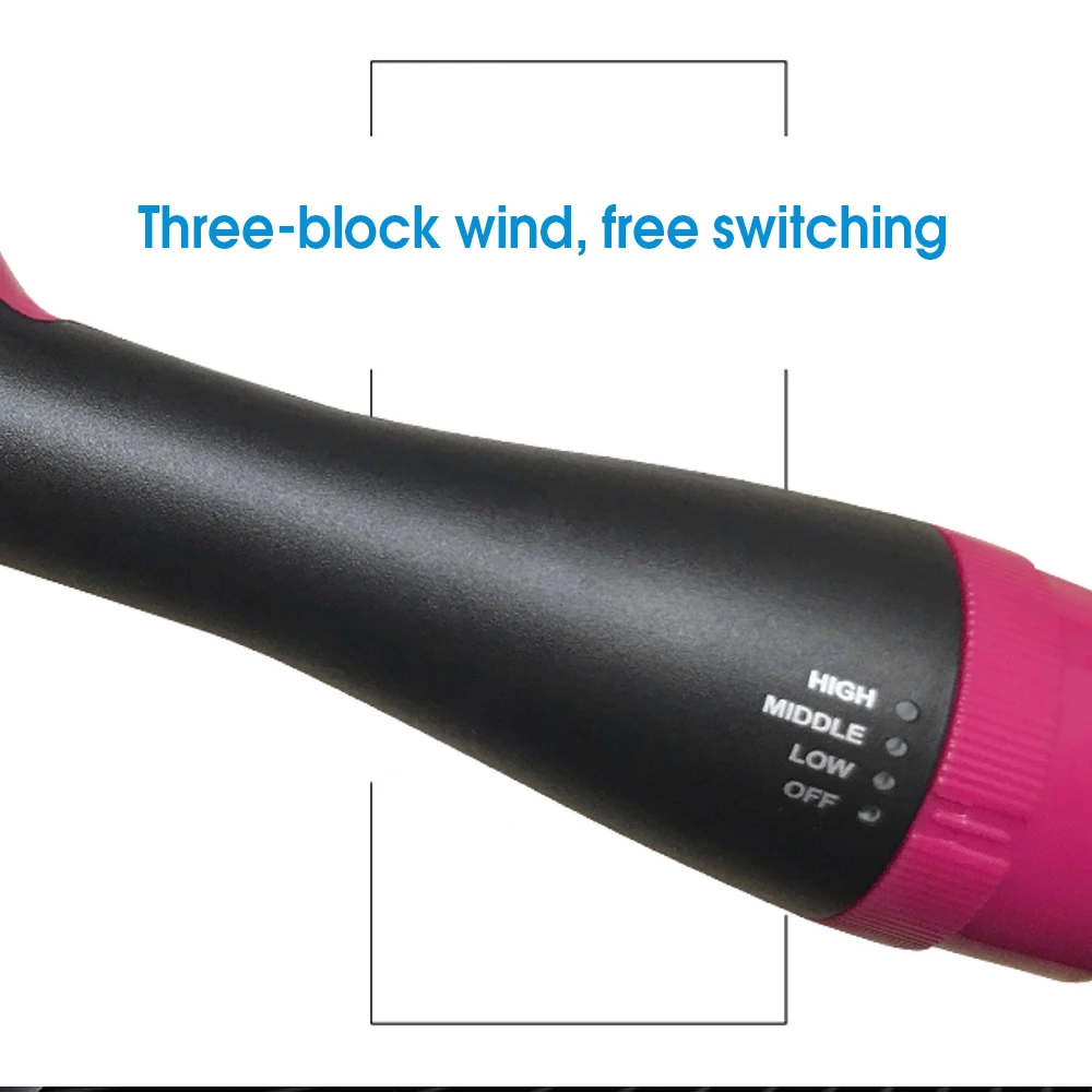 

Professional 2 In 1 Hair Dryer Hot Air Brush 4 Gears Hair Straightener Comb Curling Brush Roller Electric Ion Blow Dryer Tool