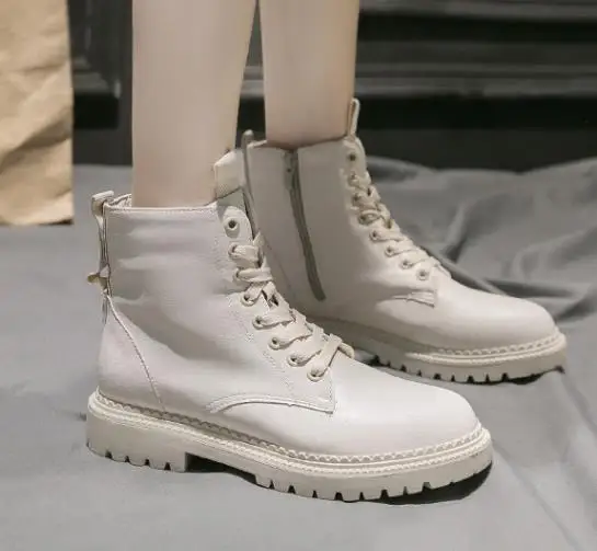 Женские ботильоны на плоской подошве шнуровке Размеры 35-40 | Обувь