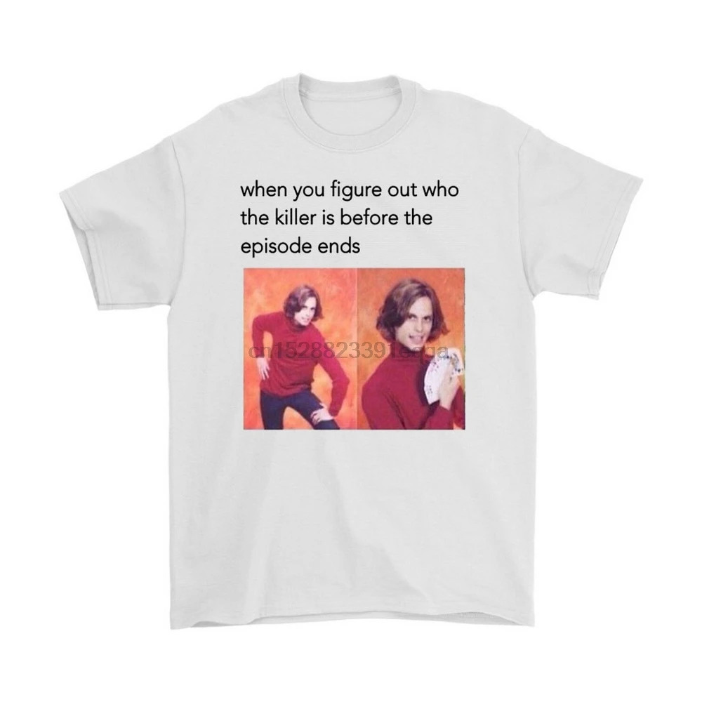 Мыслить как преступник рубашка Спенсер Рид хлопок Фитнес размера плюс