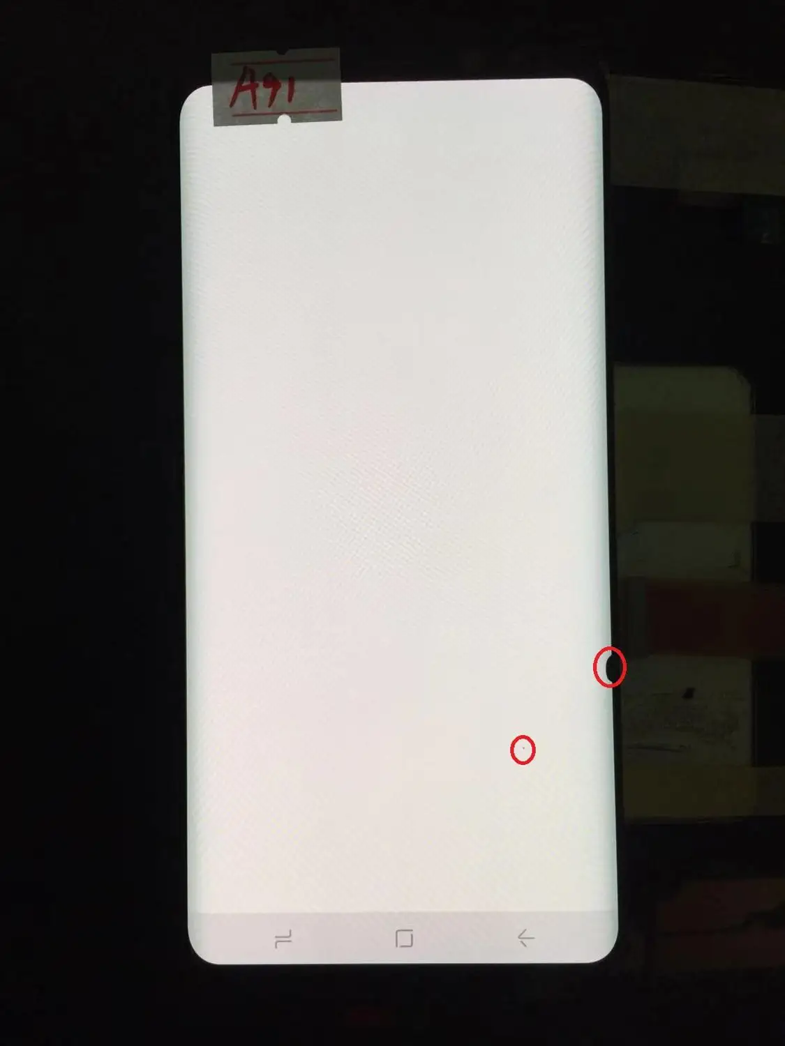 NO.A91 AMOLED lcd для SAMSUNG Galaxy display S8+ Plus G955 G955F сенсорный экран дигитайзер - Цвет: NO.A91