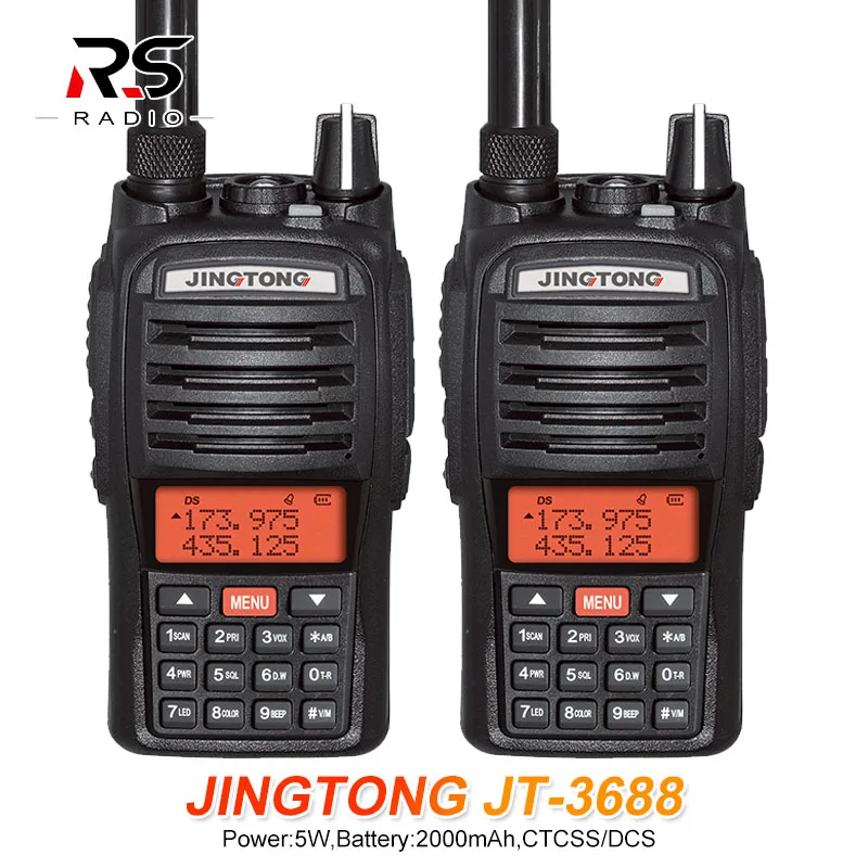 2 шт. Двухдиапазонная рация JINGTONG 2000 мАч VHF UHF HF|Рации| |