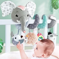 toy baby stroller comfort stuffed animal rattle crib rattles toys gift mobile infant stroller toys for baby hanging bed bell toy