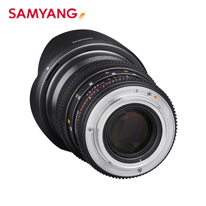 Широкоугольный Полнокадровый объектив Samyang 24 мм T1.5 II Cine для Canon M RF SLR Micro |