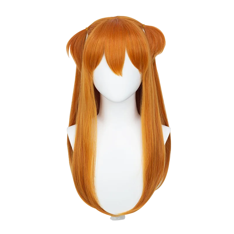 

Pre-sale UWOWO Asuka Langley Soryu Cosplay Wig Honkai Impact 3rd X EVA NEON GENESIS EVANGELION 60cm Long Hair Heat Resistant