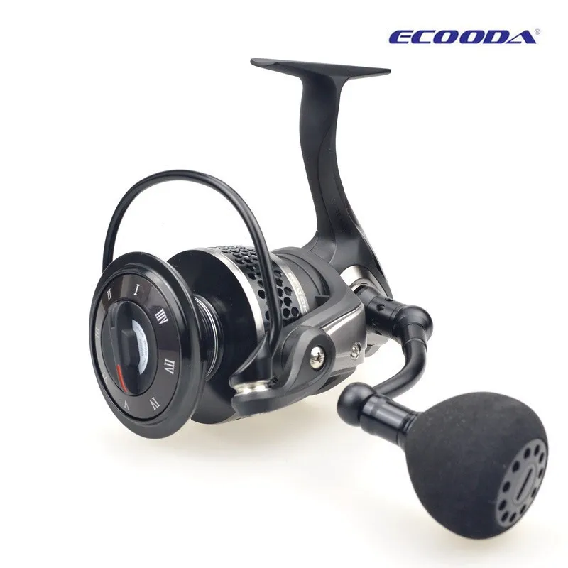 ECOODA Black Hawk II металлическая катушка 1500 5000 спиннинговая спиннинга для морской