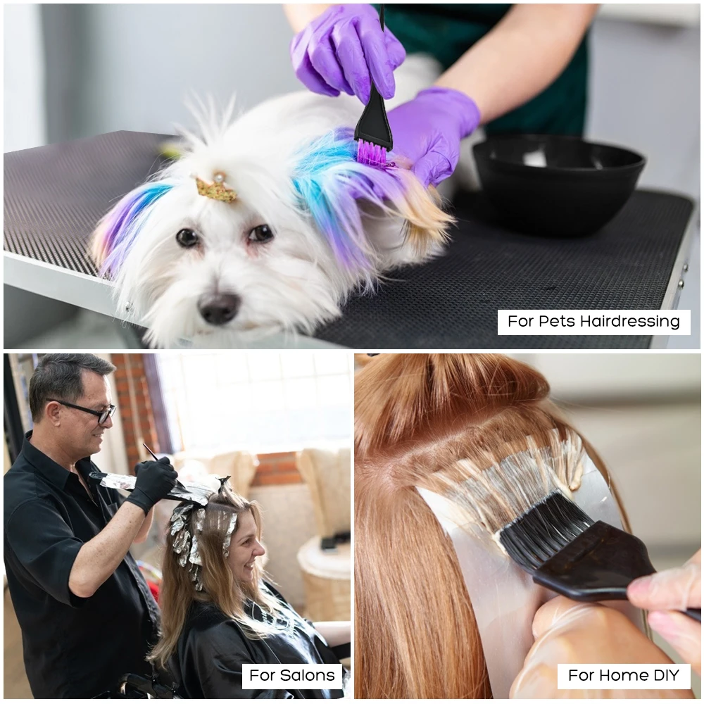 20 шт./компл. краска для волос набор смешивания цветов миска расческа кисти