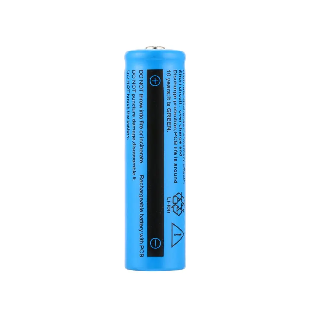 18650 Li-Ion 3800mAh Большая емкость 3 7 V Аккумуляторная батарея для светодиодный