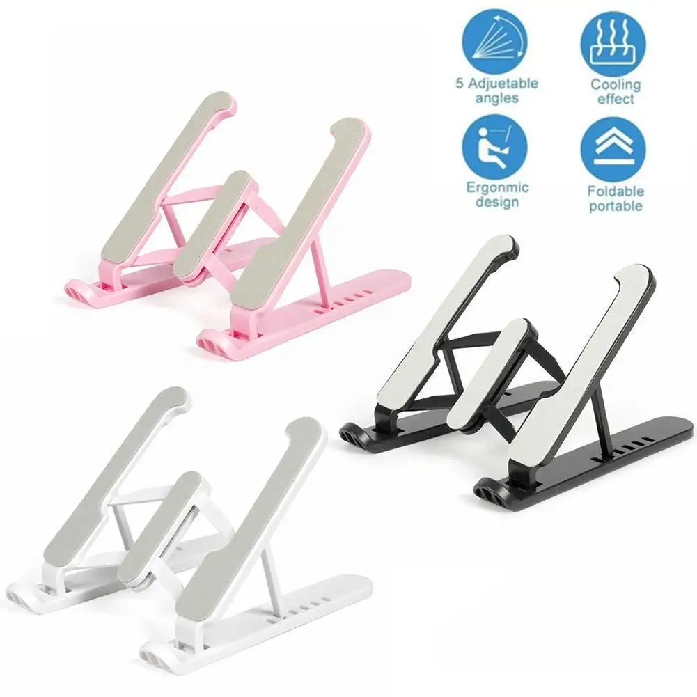 

Foldable Laptop Stand for MacBook ABS Lightweight Bracket Notebook Holder for Apple MINI Tablet Cellphone Holder Adjustable