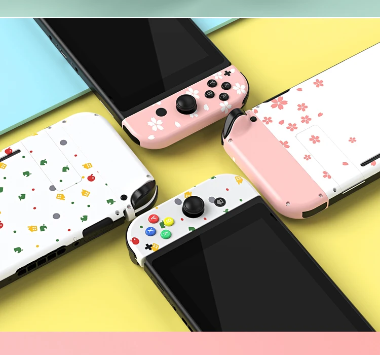 Nintendo Switch Sakura консоли спины плитов и контроллер Корпус Оболочка Чехол полный набор кнопок для nintendo Switch Joy-con Корпус чехол