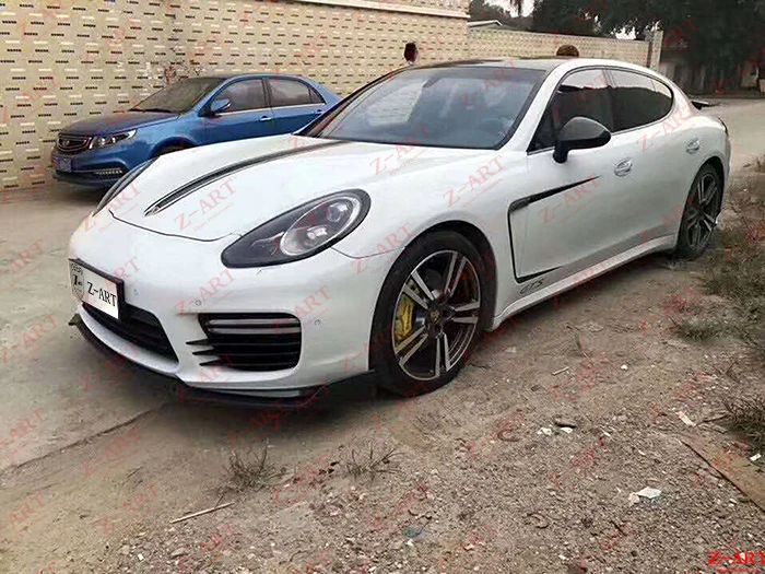 2014-2017 Z-ART для Panamera 970 углеродное волокно передний спойлер передняя губа GTS Turbo