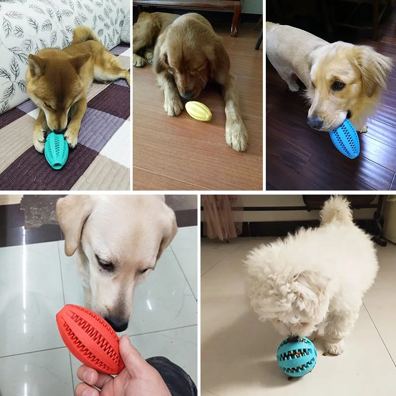 

Toys for Dogs Rubber Dog Ball For Puppy Funny Dog Toys For Pet Puppies Large Dogs Tooth Cleaning Snack Ball Toy For Pet Products