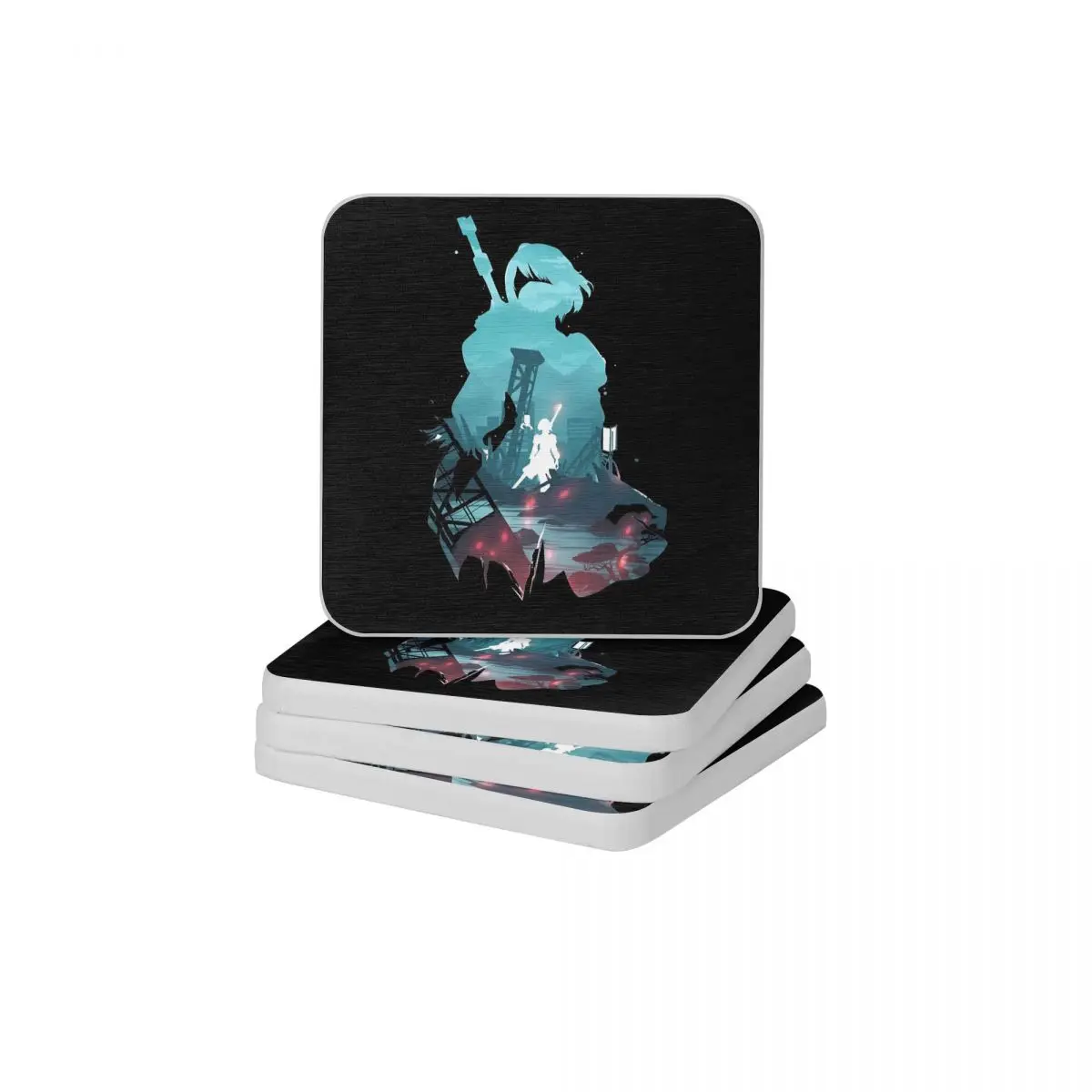 

Nier Automata 2B Waifu Diatomite Square Round Coaster Non Slip Cup Bonsai Mat Soap Toothbrush Pad Wholesale Diameter 10cm