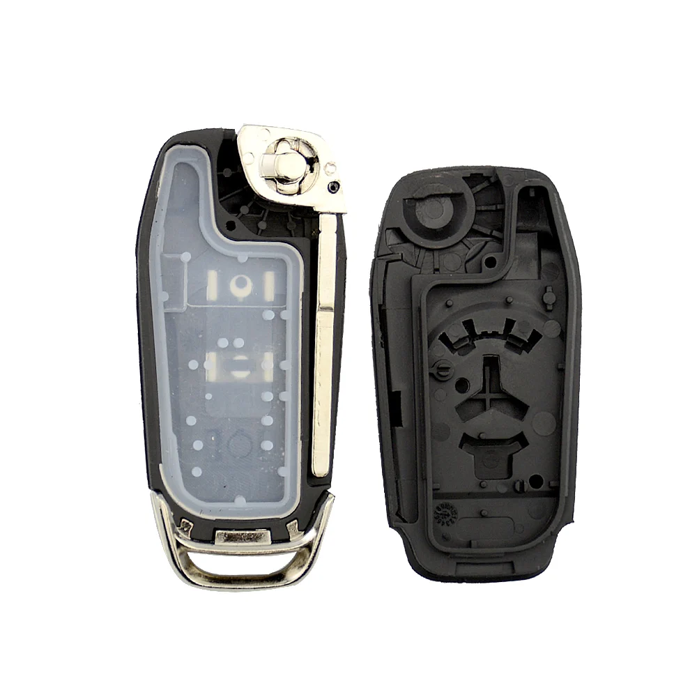 Okeytech Flip 2/3/4 Button For Ford Focus Fusion Mk2 Mk7 Ranger Explorer Edge 2013-2015 Remote Smart Control Car Key Shell Case |