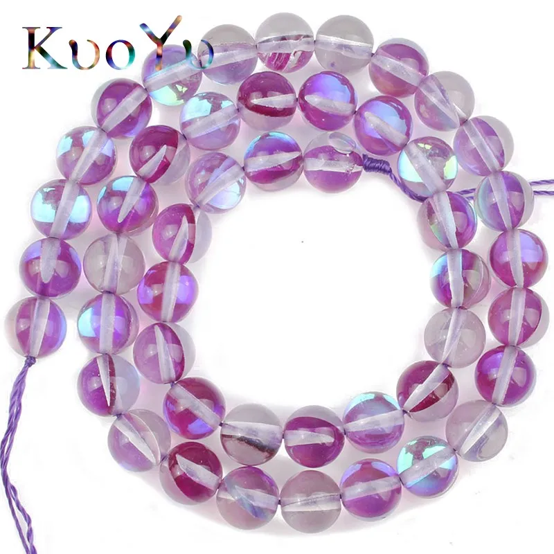 Фиолетовые Австрийские кристально гладкая круглые бусины россыпью для