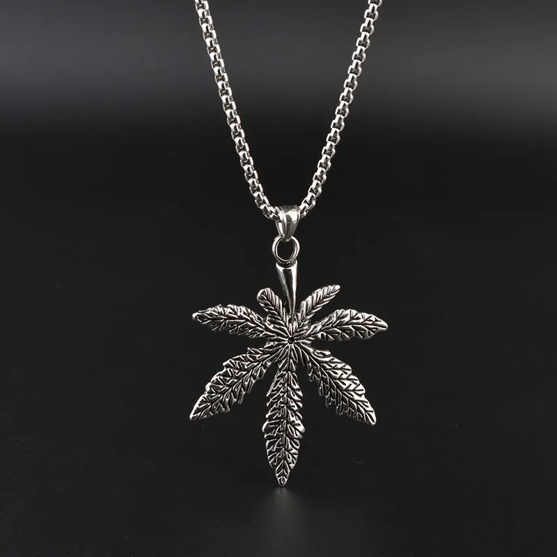 

Trees Pendant Necklace Stainless Steel Fashion Hiphop Chain Men and Women Disco Rap Jewelry Rock Band Nightclub Bar