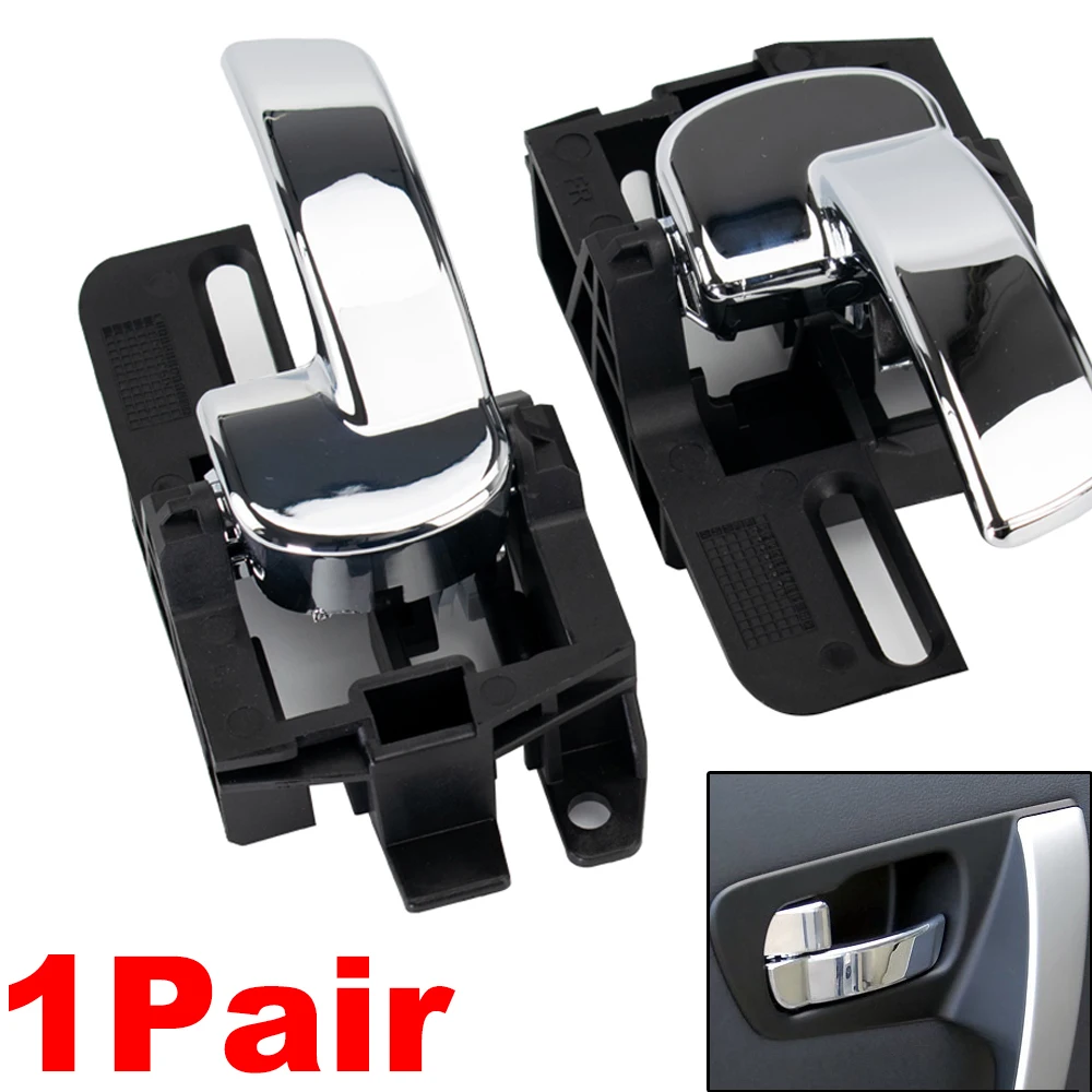 

2x Door Handle Interior Inner Chrome For Nissan Qashqai J10 2007 2008 2009 2010 2011 2012 2013 80670JD00E 80671JD00E Left Right