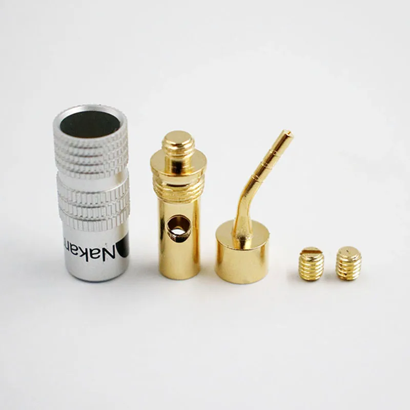 1/2/4 pcs/lot 2mm Banana Plug Gold Plated Speaker Cable Pin Angel Wire Screws Lock Connector For Musical HiFi Audio |