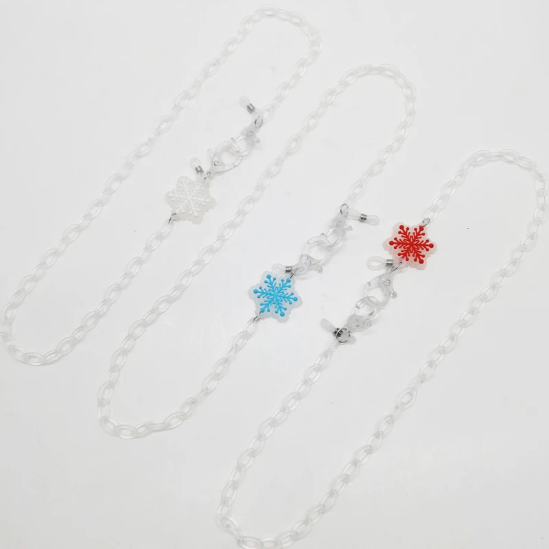 

Новый модный шнурок для маски на лицо со снежинками, шнурок для защиты от потери очков, цепочка для очков, шнурок для маски, защитный держате...