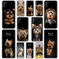 yorkshire terrier dog silicone phone case for mi poco x3 nfc m3 pro 5g f3 gt pocophone f1 cases for redmi note 9s 9 8 pro cover