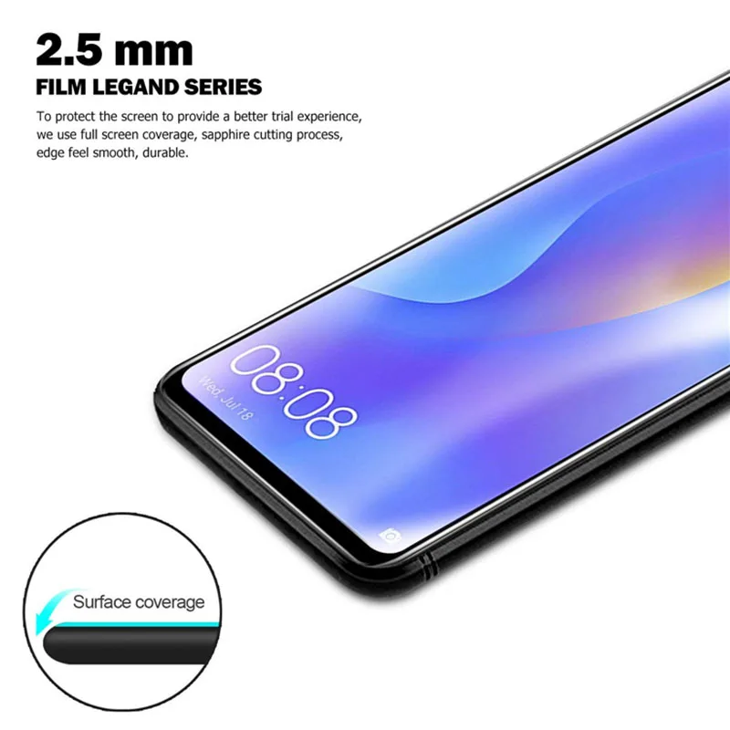 9D закаленное стекло для huawei Nova 3 3i Защита экрана P20 Pro Lite P30 Полное покрытие
