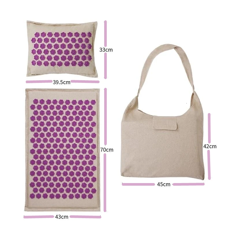 MO TULIP Lotus Massage Pad Massager Pillow Acupressure Relieve Body Back Pain Spike Mat Cushions Yoga Mats Dropshipping |