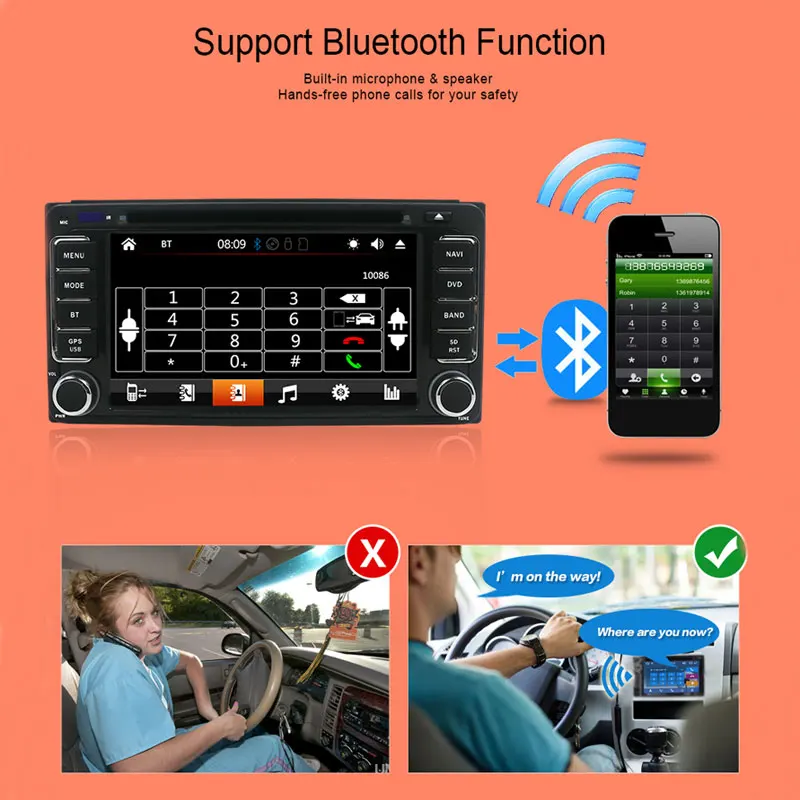 Автомобильный dvd плеер Bosion 2 din для Toyota Corolla Hilux Rav4 Terios мультимедийный стерео GPS