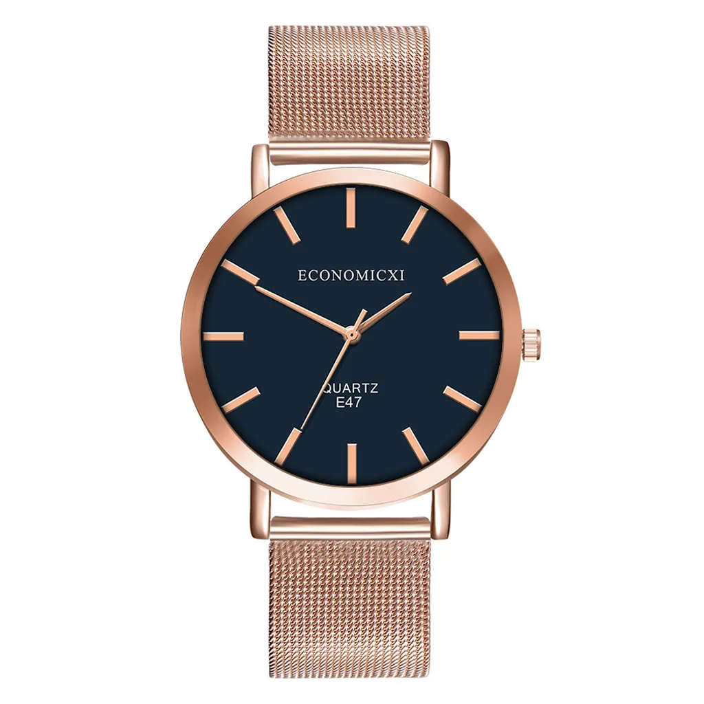 Ladies Watch Rose Gold Stainless Wrist Women Bracelet Watches Elegant business party net with watch dress часы женские 30* |