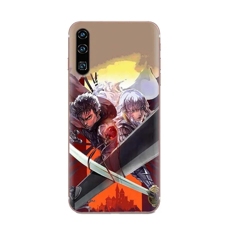 Для Huawei Honor Mate 7 7A 8 9 10 20 V8 V9 V10 V30 P40 G Lite Play Mini Pro P Smart TPU топ продаж Berserk Guts Anime |