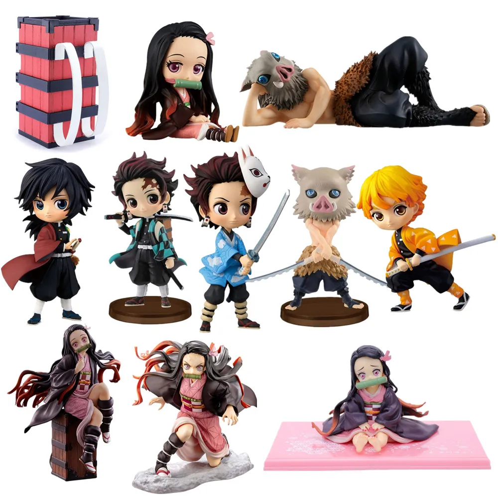 Фигурка аниме модель рассекающего демонов киметасу No Yaiba Q Posket Kamado Tanjirou Nezuko Agatsuma